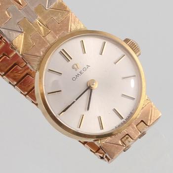 ARMBANDSUR, dam, 18K guld, Omega. Vikt 45,2 gram.