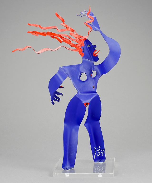 TIMO SOLIN, skulptur, plåt, signerad och daterad -97.