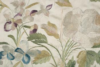 SIDENBRODERI, märkt Hedvig C. Pfeffer och daterad 1805.