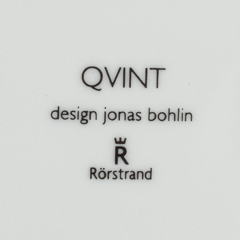 JONAS BOHLIN, servis, 66 delar, porslin, "Qvint", Rörstrand.