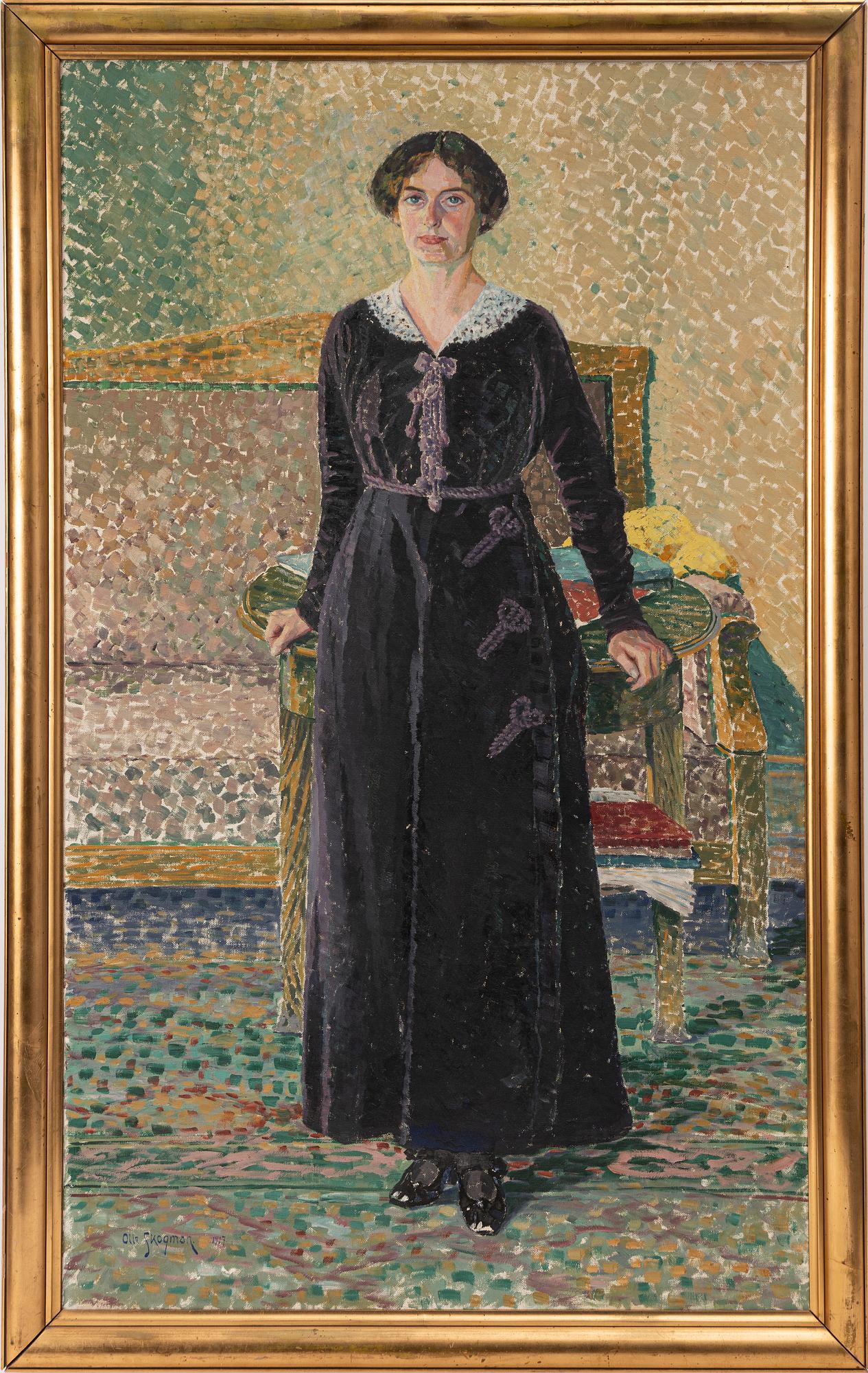 Olof (Olle) Skogman, Porträtt av Lucie Stenberg (född Semb) (1883-1971).