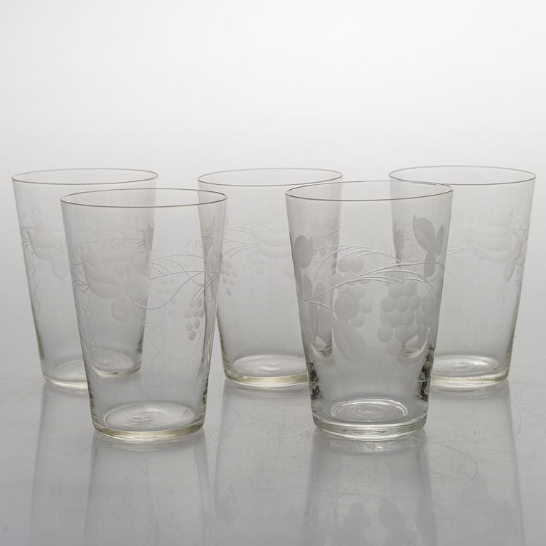 A 84-piece 'Savoy' glasswear, 1940s.