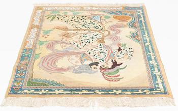 A Tabriz rug, ca 145 x 100 cm.