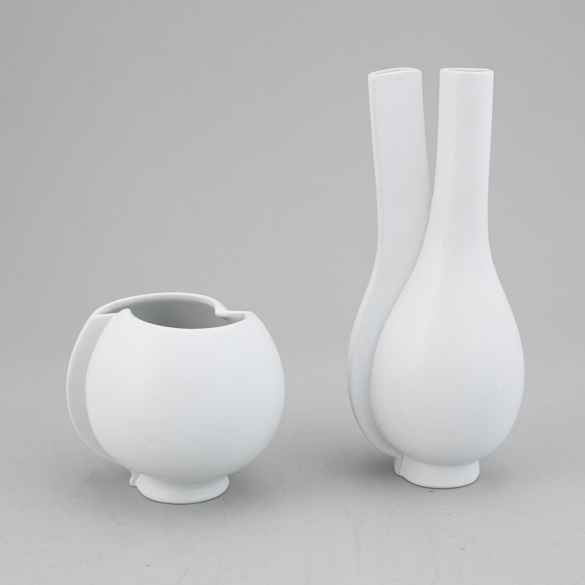 Wilhelm Kåge, two vases, "Surrea", Gustavsberg.