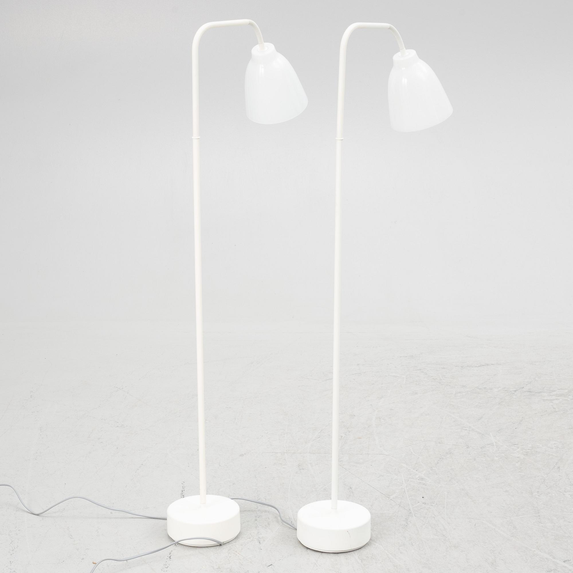 Cecilie Manz, a pair of floor lamps "Caravaggio", Denmark.