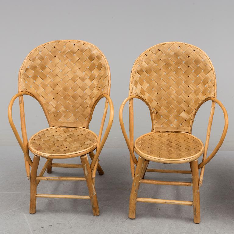 3 set of chairs by Gösta Westerberg, "LC-stolen", 20th century.