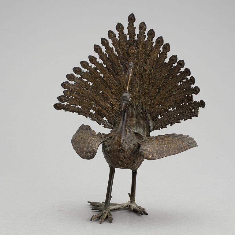 RÖKELSEKAR, brons. Kina, 1800-talets slut.