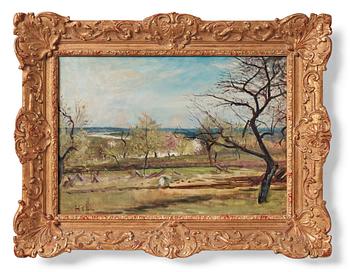 Carl Fredrik Hill, ”Landskap med fruktträd” (Landscape with fruit trees).