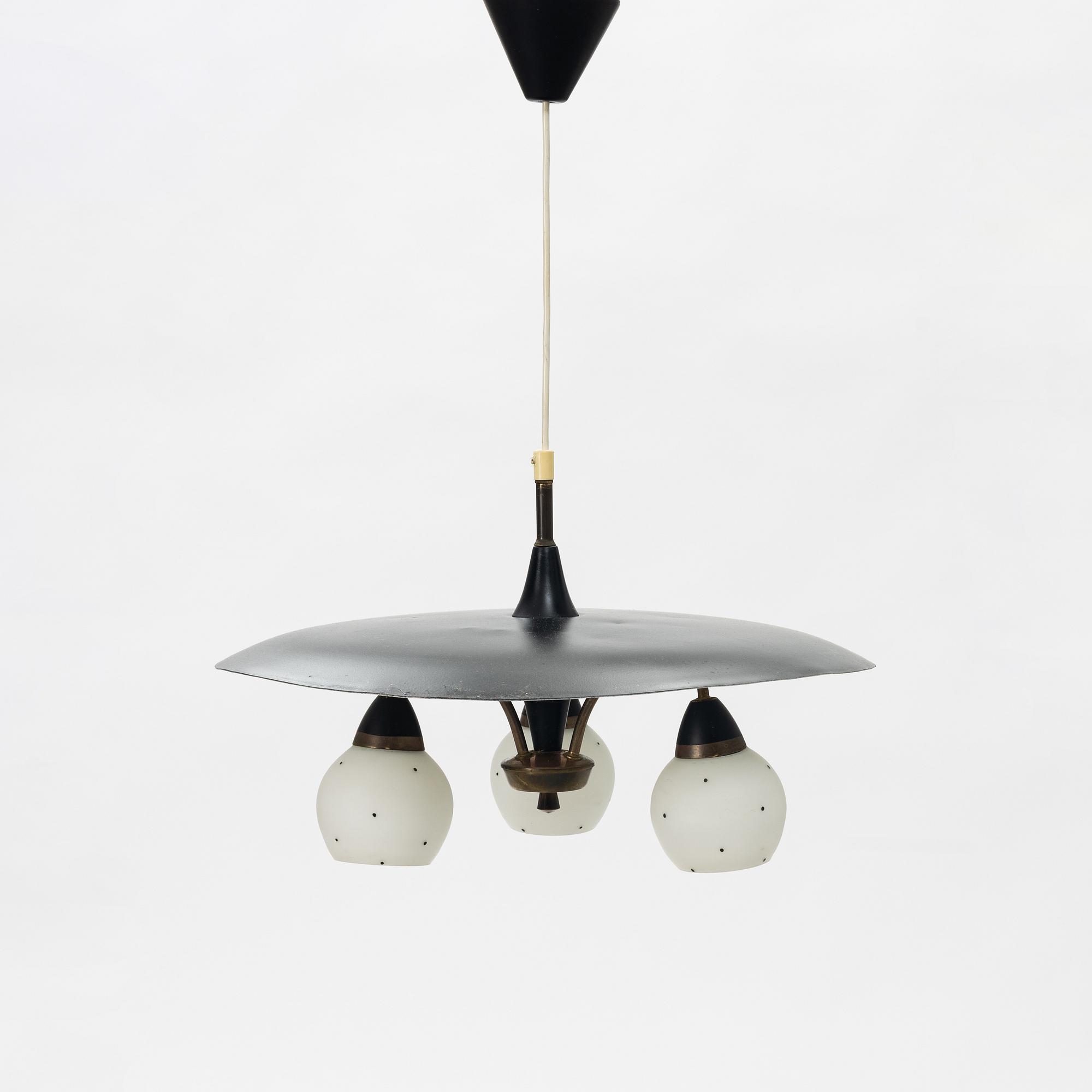 A ceiling light, ca 1950-60's.