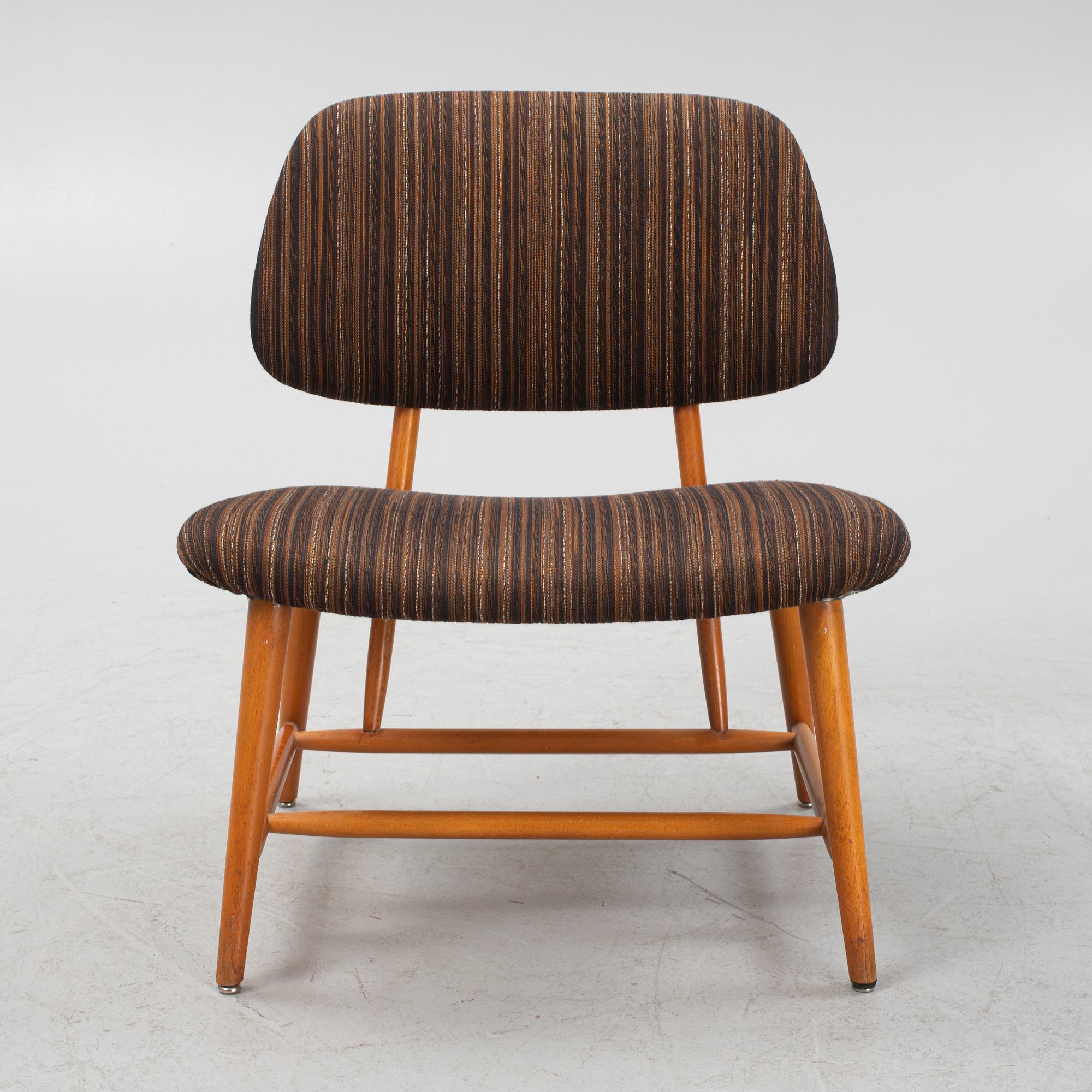 Alf Svensson, fåtölj, "TeVe", Bra Bohag, Studio Ljungs Industrier, 1950-tal.