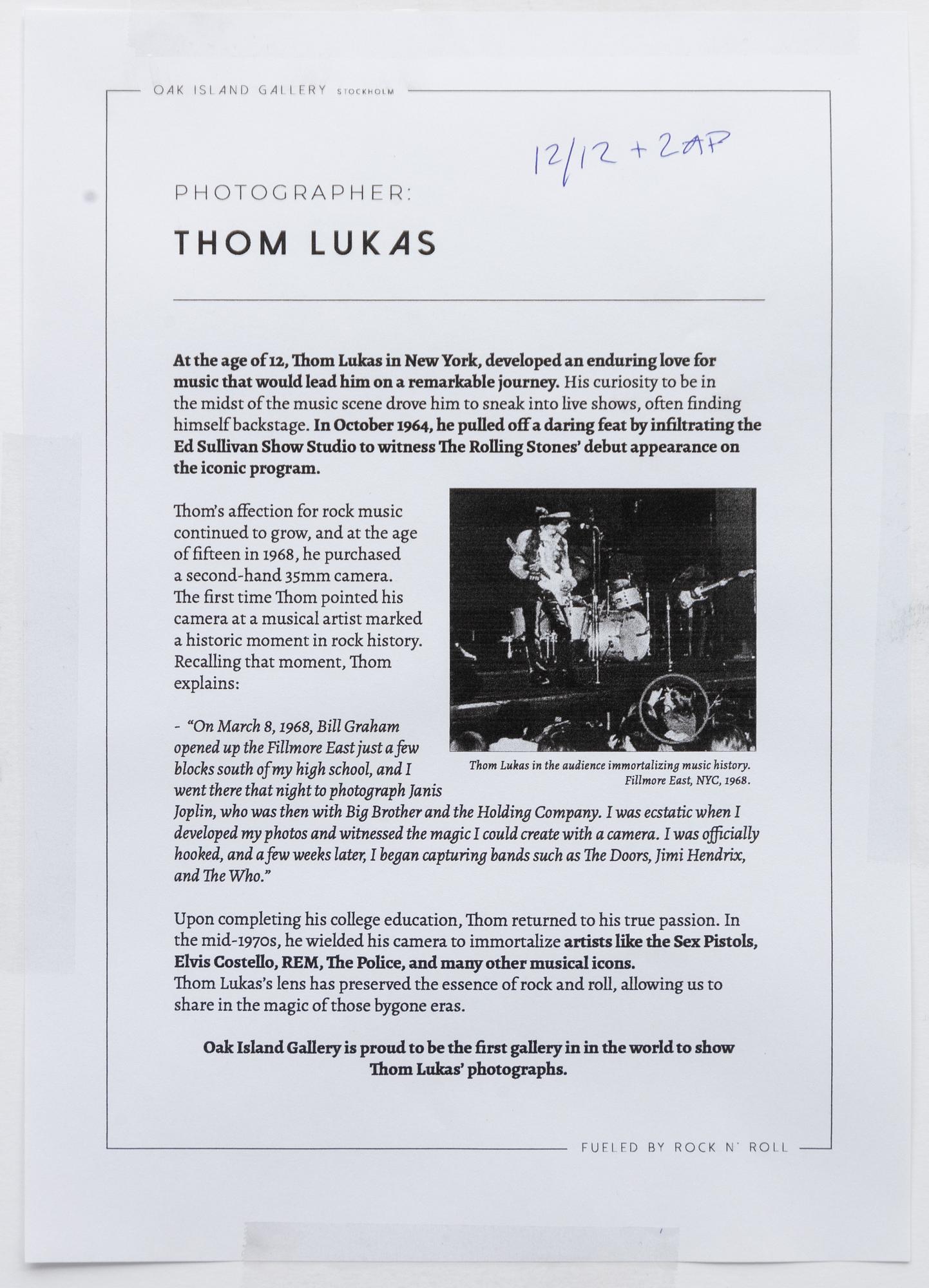 Thom Lukas, "David Gilmour", 1970.