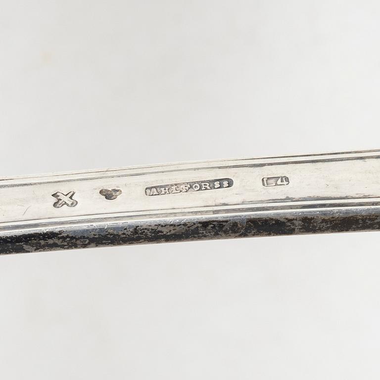 A Swedish soup ladle, mark of Johan Petter Ahlforss, Strängnäs 1841.