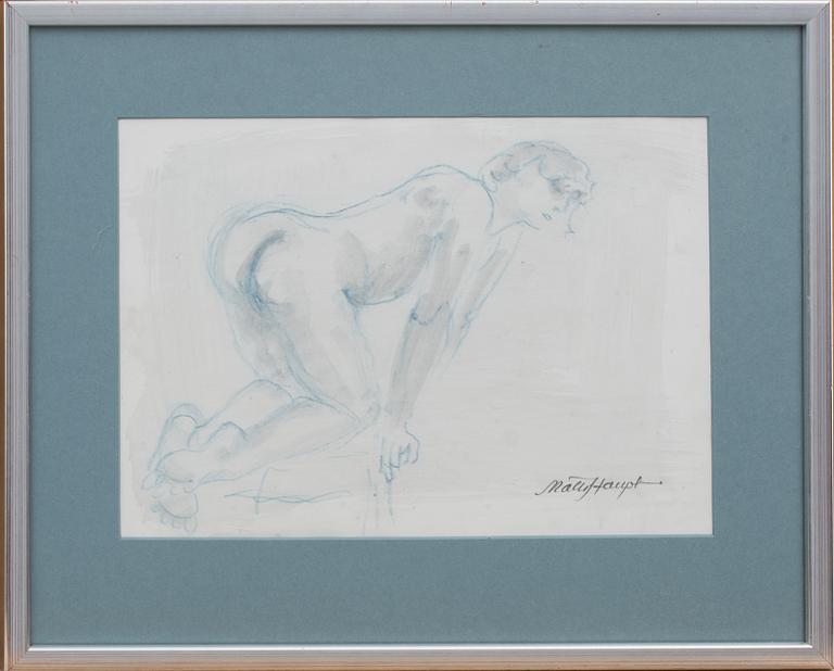 MATTI HAUPT, blandteknik, signerad.