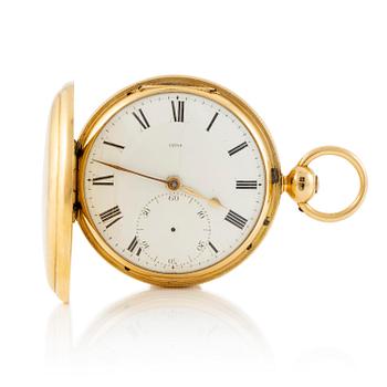150A. An 18k gold hunter pocket watch by James McCabe the younger (watchmaker in London 1822-38), 1828.