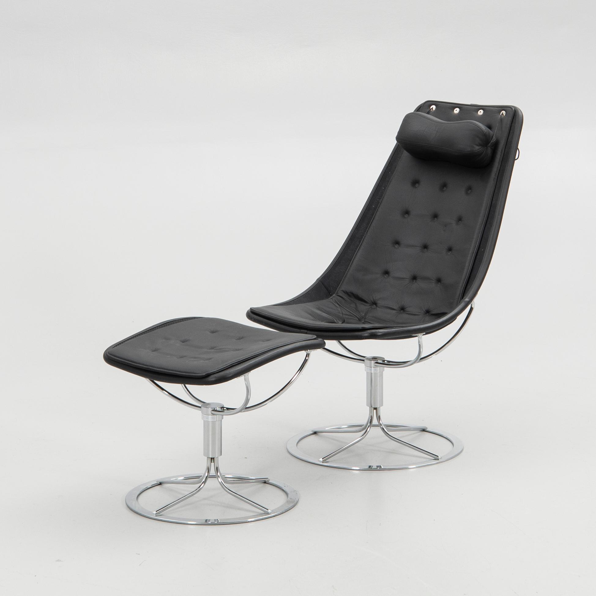 Bruno Mathsson, armchair with footstool, "Jetson".