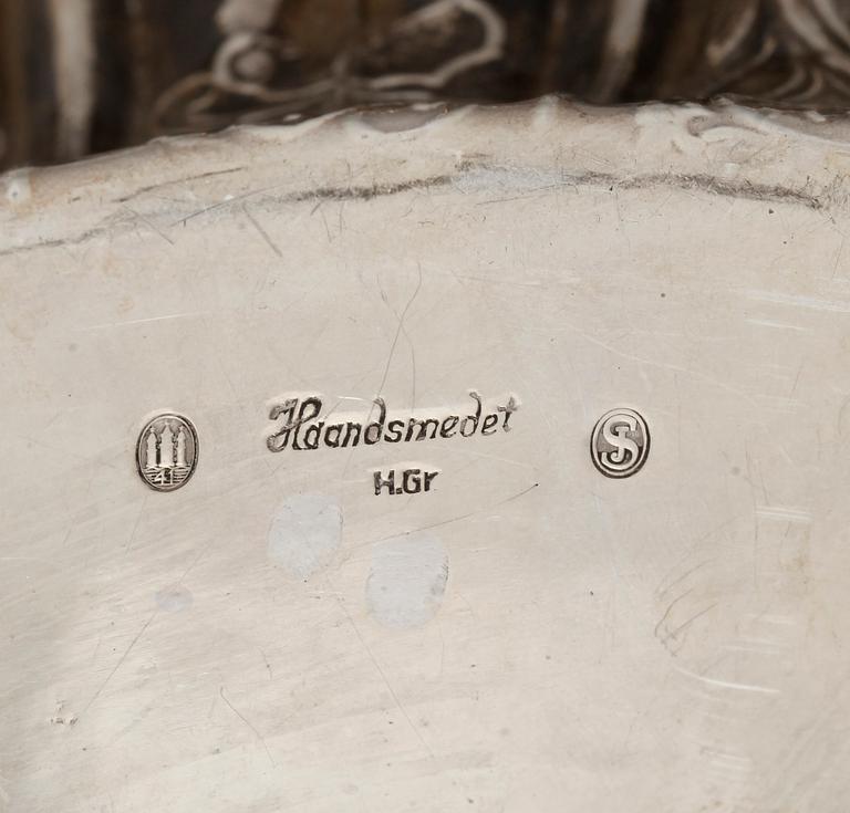 SKÅL, silver, Jens Sigsgaard, Köpenhamn, Danmark, 1941. Vikt: ca 332 gram.
