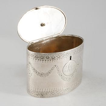 SOCKERSKRIN, silver, år 1822, London, vikt 364 gram.