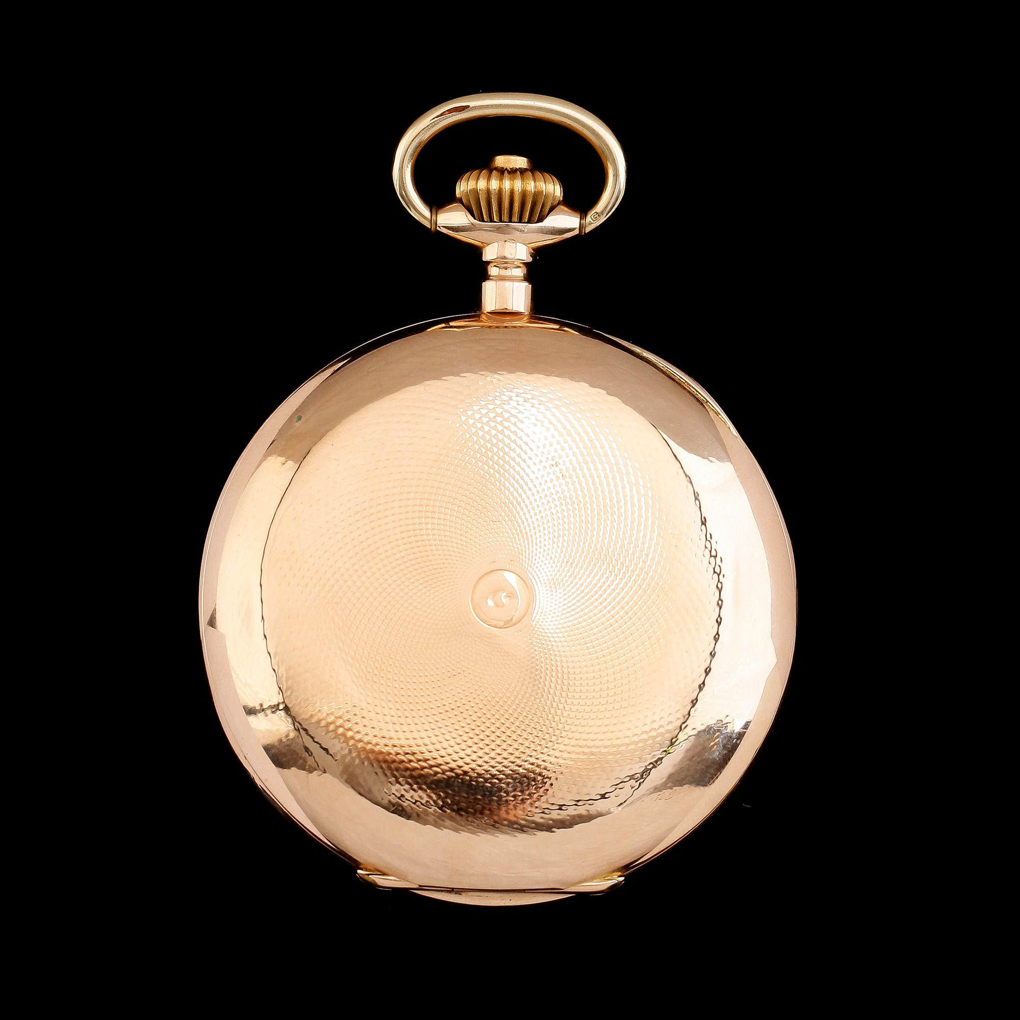 FICKUR, 14K guld, savonett, märkt Chronometre, 1900-talets första hälft.