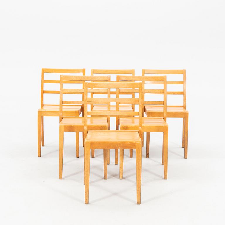 Chairs 6 pcs mid-20th century.