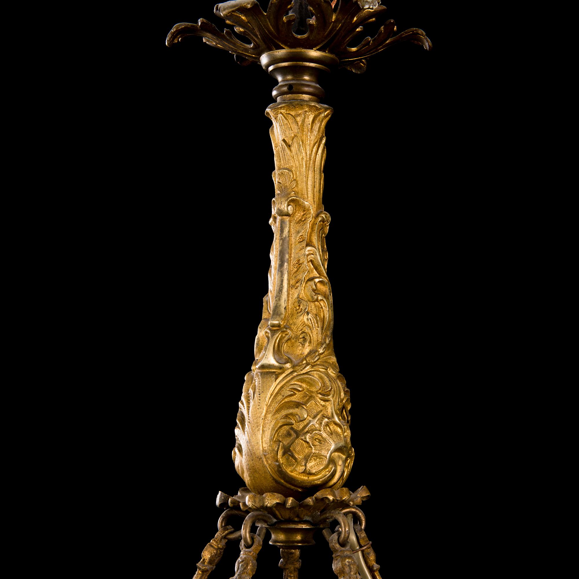 An empire style ceiling lamp from around 1900.
