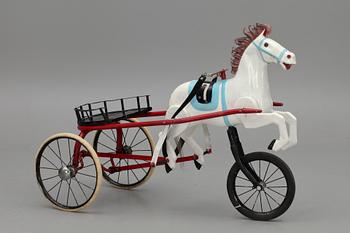 LEKSAKSHÄST med SULKY, 1900-tal.