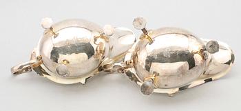 SÅSSNIPOR, 2 st, pläter, Walker & Hall, Sheffield, 1900-talets första hälft.