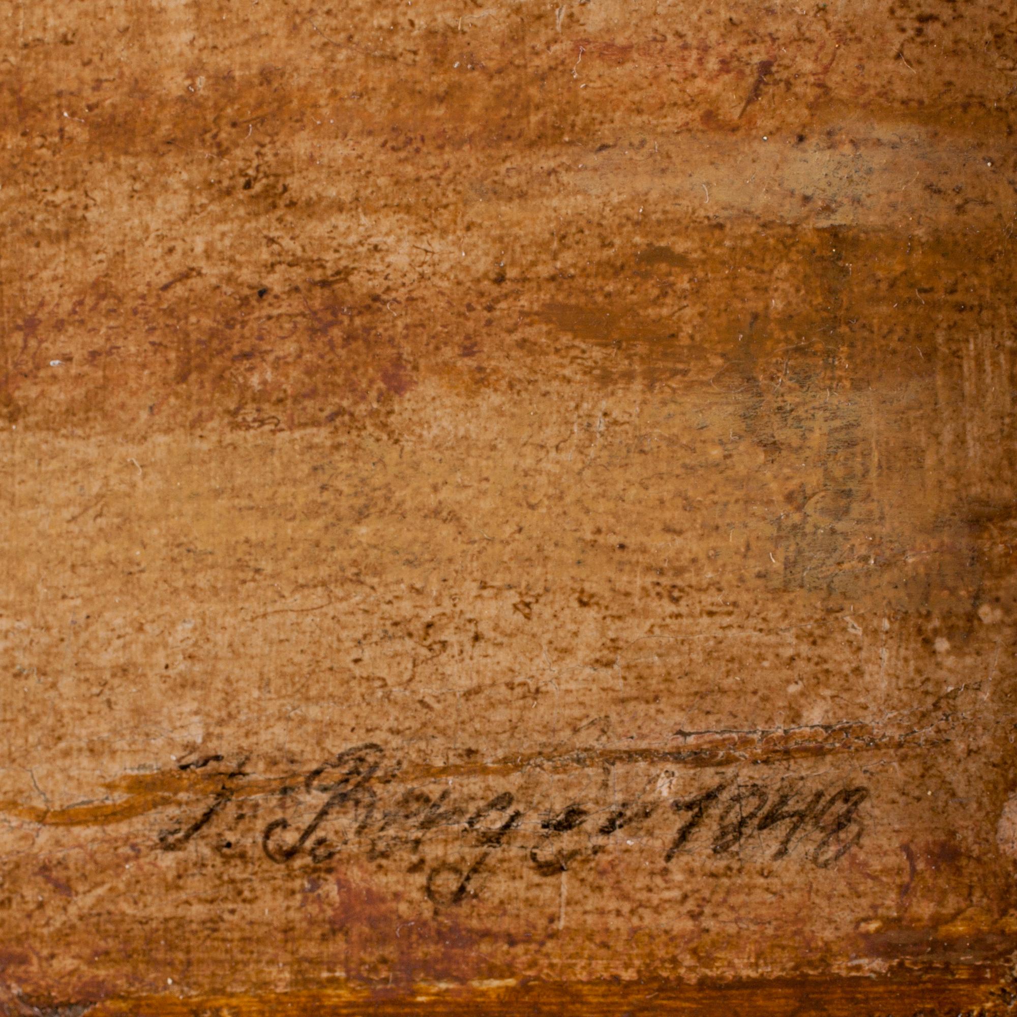 JOHAN C. BERGER, olja på duk. Sign och dat 1848.