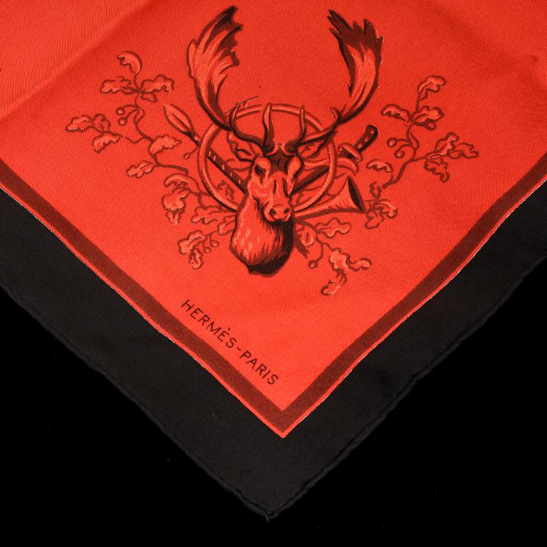 SCARF, siden, "Grande Venerie Royal", design Jean Charles Hallo, Hermès, Paris, formgiven 1956.