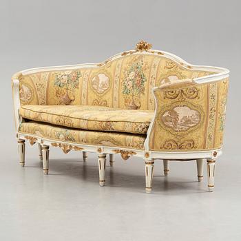 Soffa, gustavianskt stockholmsarbete, 1700-talets slut.