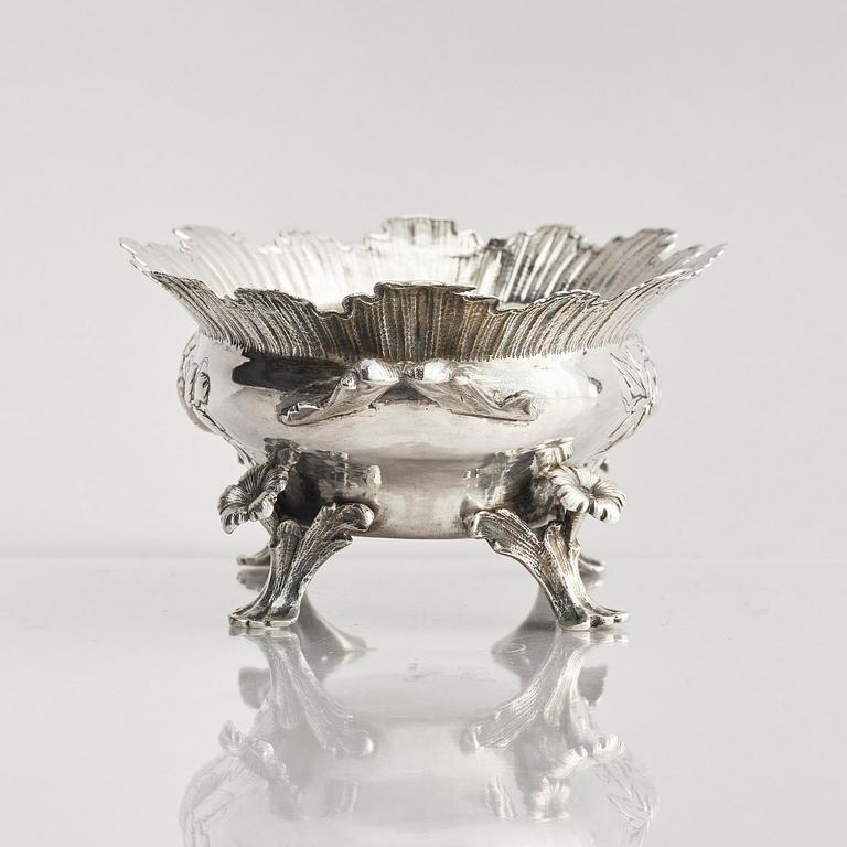 A Swedish 18th century Rococo silver bowl, mark of Jacob Lampa, Stockholm 1774.