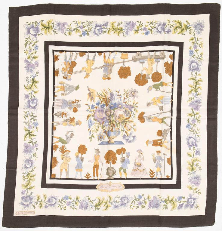 Hermès, huivi, "Les Jardiniers du Roy".