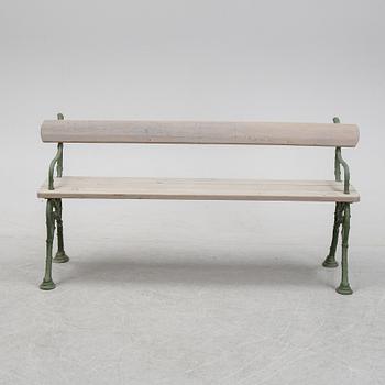 A cast iron garden sofa, 20th century.