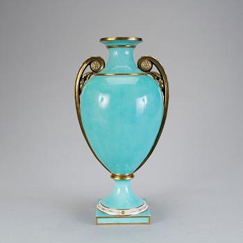 A PORCELAIN VASE, Rörstrand dated 1876.