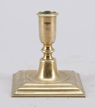 LJUSSTAKE, mässing, 1700-tal.