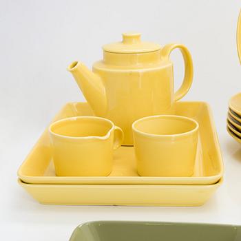 Kaj Franck, servis, 35 delar, "Teema". Märkta Iittala Teema Arabia Finland.