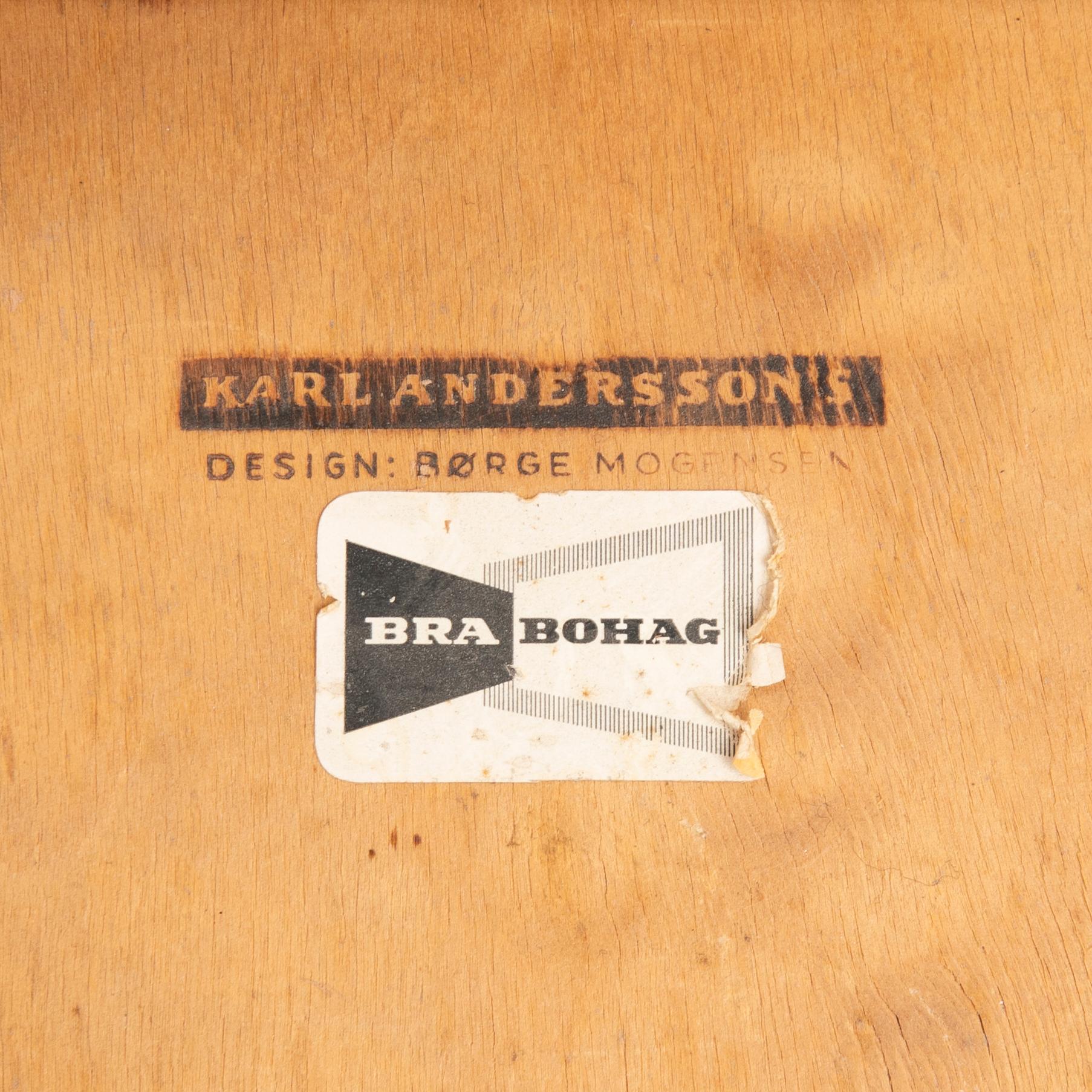 Børge Mogensen, Chairs, 4 pcs, "Öresund", Karl Andersson & Söner, second half of the 20th century.