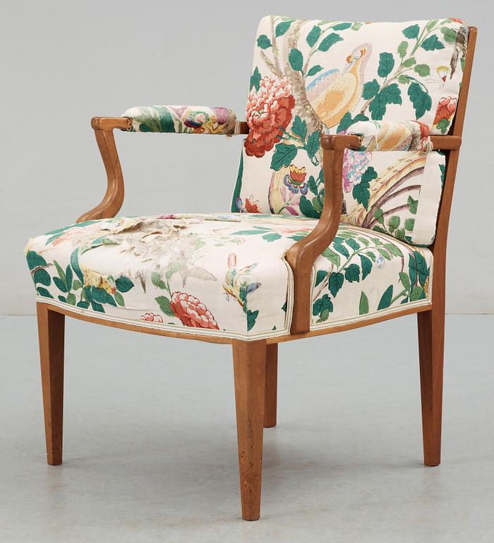 KARMSTOL, modell 969, Josef Frank, Firma Svenskt Tenn, 1960-tal.