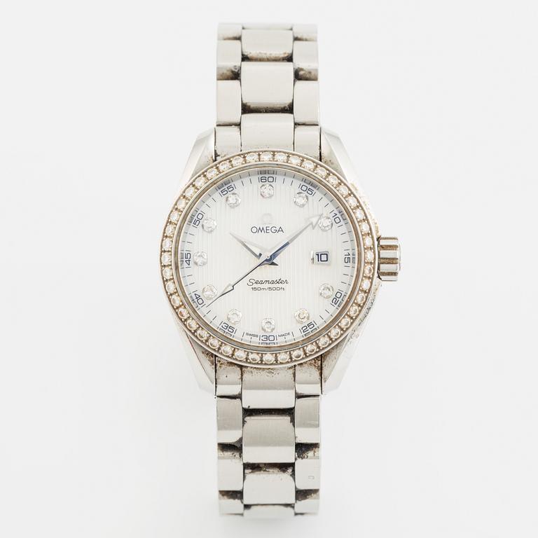 Omega, Seamaster, Aqua Terra 150M, "Diamond Dial", armbandsur, 30 mm.