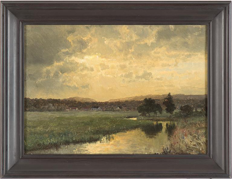 EDVARD BERGH, oil on canvas, verso signed/inscribed Ed. Berg.