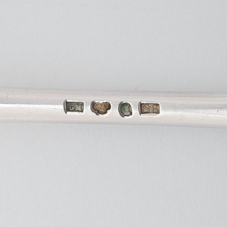 A Swedish 19th century silver 94 piece table-cutlery, mark of Gustaf Möllenborg, Stockholm 1896.