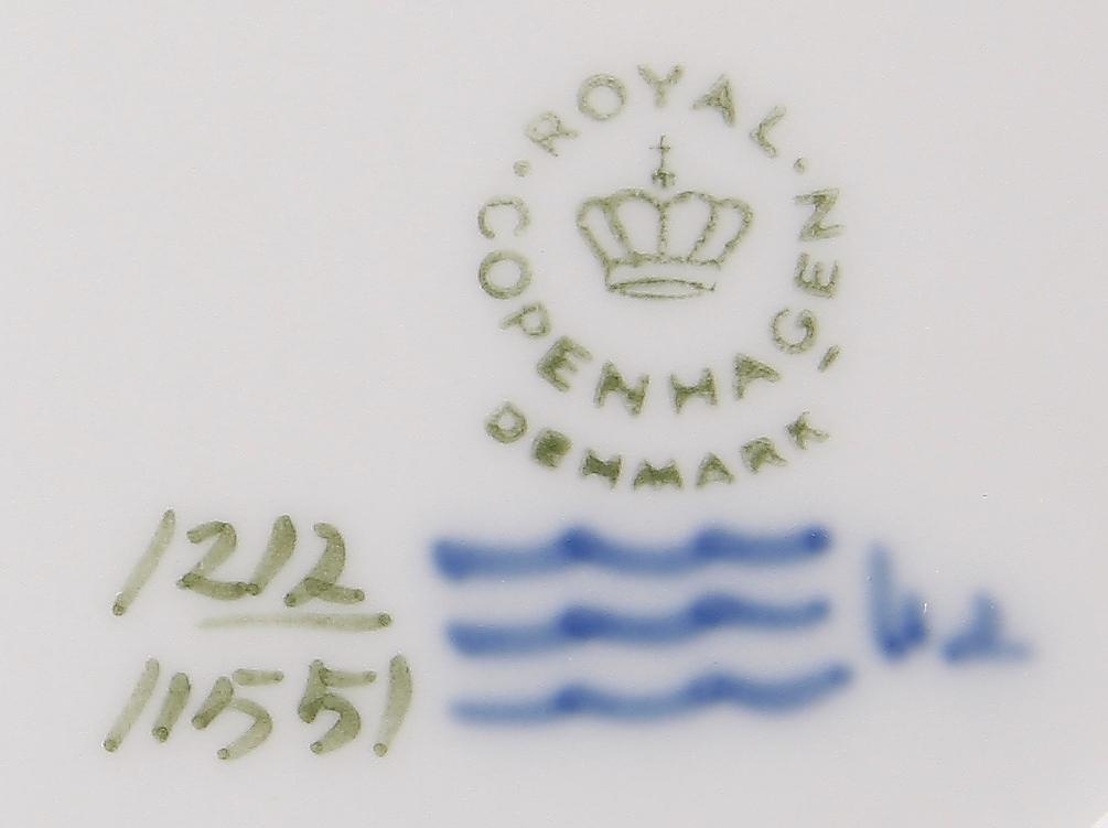 MATSERVIS, 50 delar, porslin, "Blå Vifte", Royal Copenhagen,