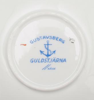 MOCCASERVIS, 12 del, porslin, Guldstjärna, Wilhelm Kåge, Gustavsberg.