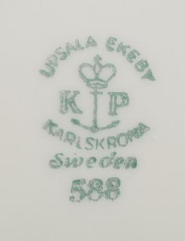 MATSERVIS, 58 delar, porslin, Upsala Ekeby/Karlskrona, 1900-talets mitt.