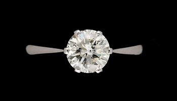 314. RING med briljantslipad diamant 0.94 CT.