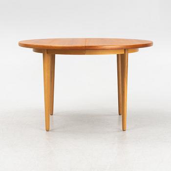 Karl Erik Ekselius, a teak-veneered dining table, JOC, Vetlanda, Sweden, 1960's.