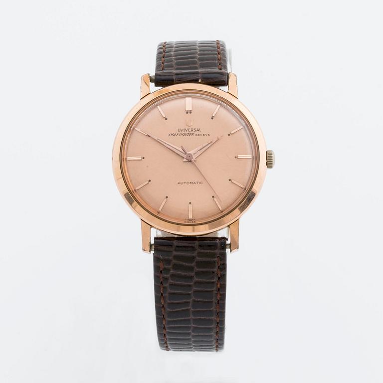 AN UNIVERSAL POLEROUTER WRISTWATCH, Geneva, 35 mm.