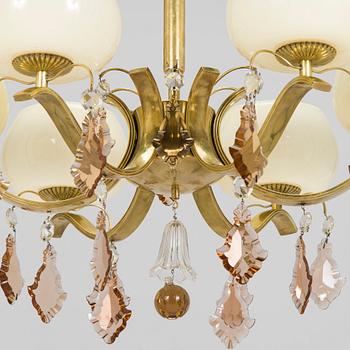 Paavo Tynell, a mid 20th century '1476/6 chandelier for Taito/ Idman.