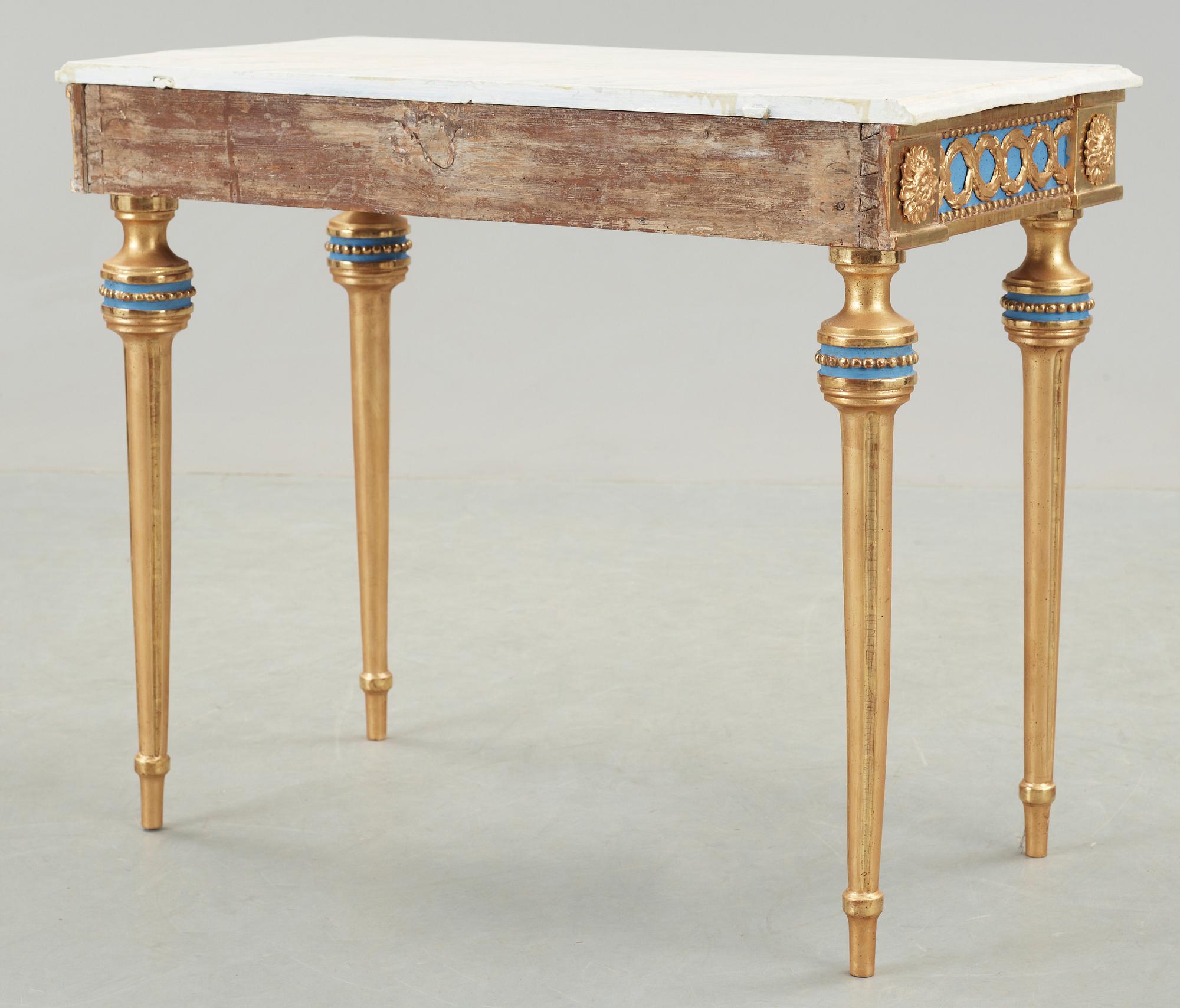 KONSOLBORD, gustavianskt, omkring 1800.