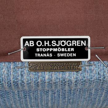 FÅTÖLJER, ett par, "Samsas", Carl Malmsten, AB OH Sjögren stoppmöbler Tranås.
