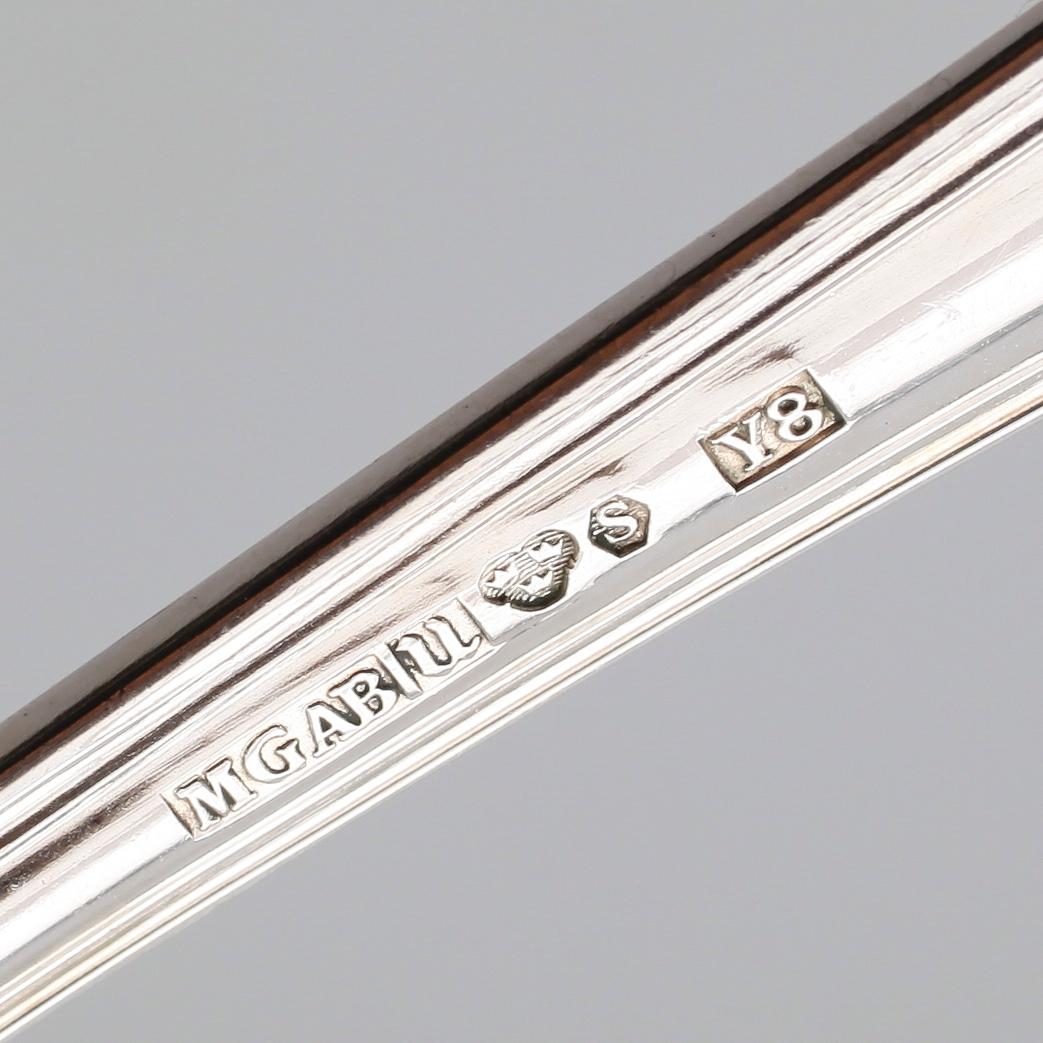 BESTICK, 85 delar, silver, "Märtha", MGAB, Uppsala 1940-tal. Total vikt med stålblad ca 2990 gram.